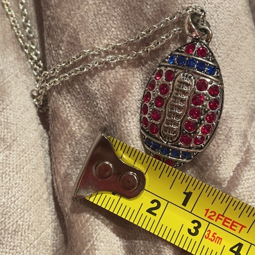 Football Rhinestone Necklace - Picture 7 of 7